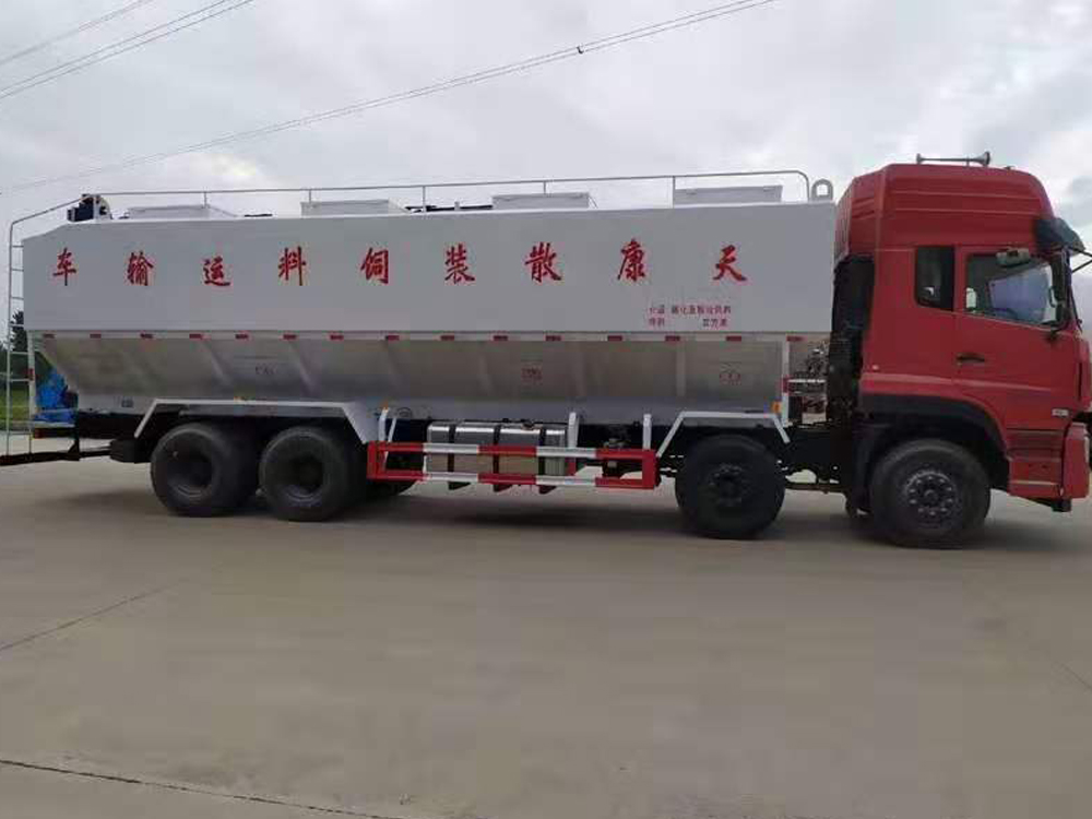 東風(fēng)天龍前四后八44方電動(dòng)散裝飼料車